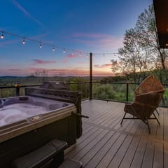 Skyline Serenity | Hot Tub, Panoramic Views, King Bed in PA Wilds