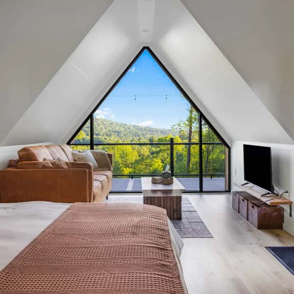 Moonlight Ridge | A-Frame, Hot Tub, & Fire Pit with Views! - Image 1