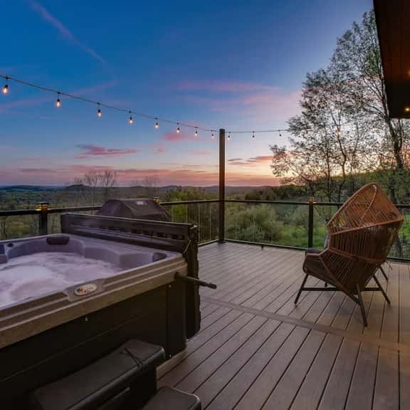 Skyline Serenity | Hot Tub, Panoramic Views, King Bed in PA Wilds - Image 1