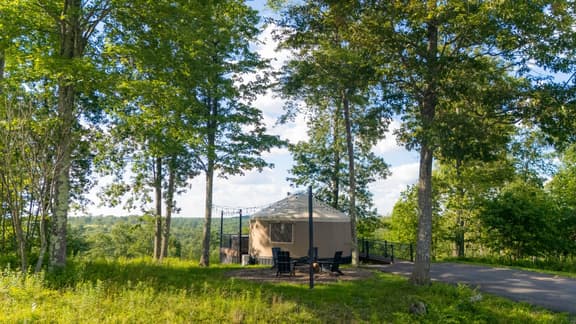 Adventure Abode | Modern Yurt w/ Hot Tub, Bubble Dome + ADA Access